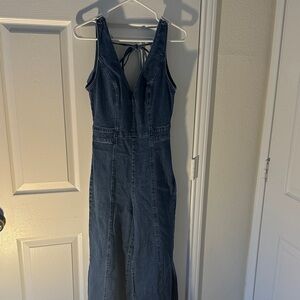 Flying Tomato Blue Denim Jumpsuit